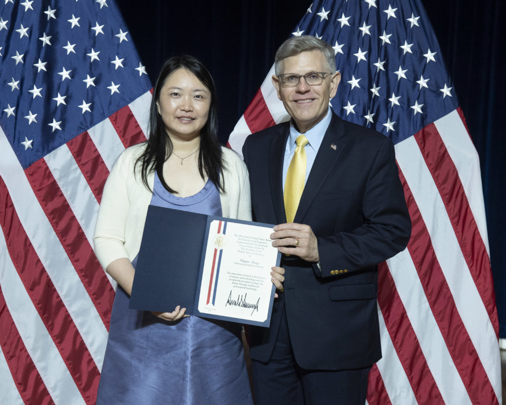 Wenjun Zhang Wins Presidential Early Career Award Biosciences Area
