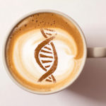 Coffee with DNA in crema and foam