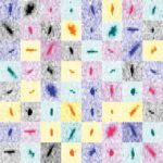Collage of partial Bragg spots recorded during experiments at the XFEL. For each pixel in the `shoe-box' of a given Bragg spot, diffBragg applies precise modelling of the various parameters affecting their shape and intensity.