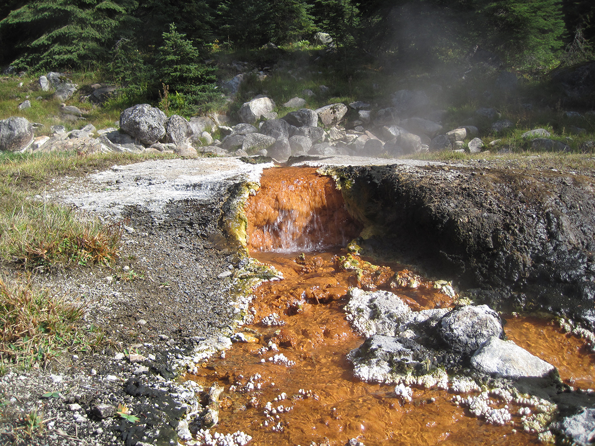 One of the pools at Dewar Creek hot springs in British Columbia, Canada. (Allyson Brady)