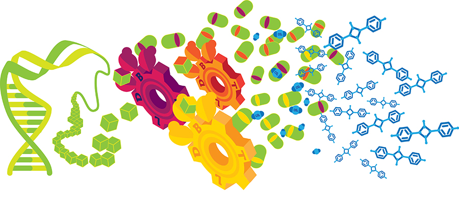 Artistic rendering of biomanufacturing