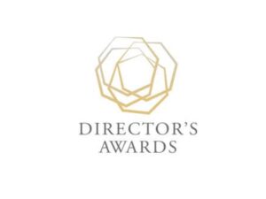 Logo with abstract design and text reading "Director's Awards"