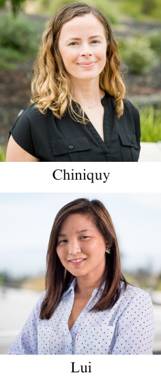 Environmental Genomics and Systems Biology FY24 continuing LDRD recipients Dawn Chiniquy and Lauren Lui.