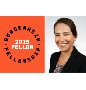 2025 Guggenheim Fellowship logo alongside researcher headshot
