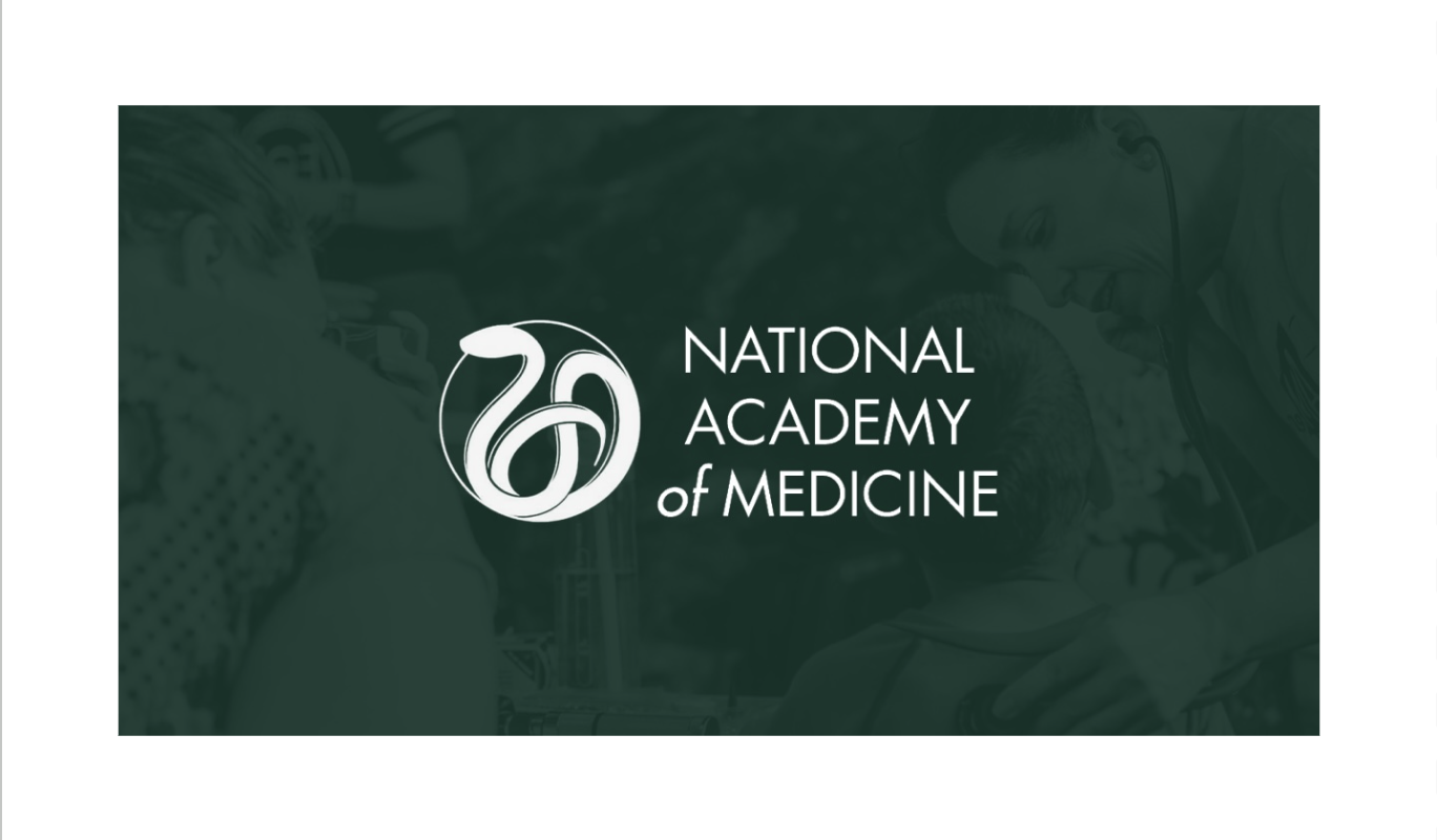 green and white national academy of medicine logo